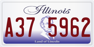 IL license plate A375962