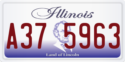 IL license plate A375963