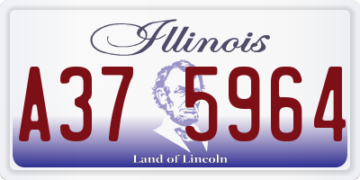 IL license plate A375964