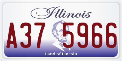 IL license plate A375966