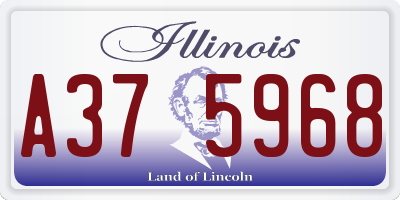 IL license plate A375968