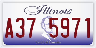 IL license plate A375971