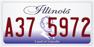 IL license plate A375972