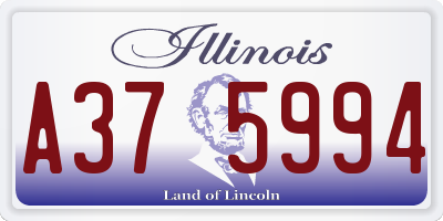 IL license plate A375994
