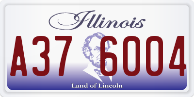 IL license plate A376004