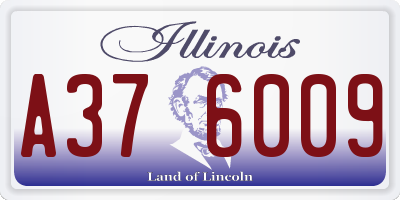 IL license plate A376009