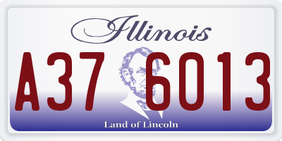 IL license plate A376013