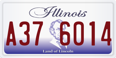 IL license plate A376014