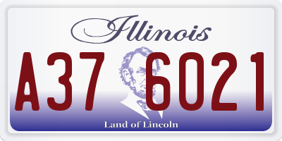 IL license plate A376021