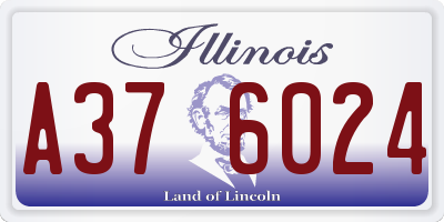 IL license plate A376024