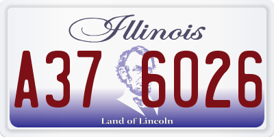 IL license plate A376026