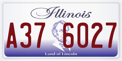 IL license plate A376027