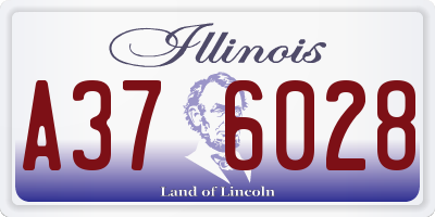 IL license plate A376028