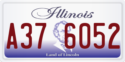 IL license plate A376052