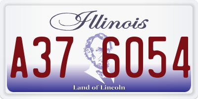IL license plate A376054