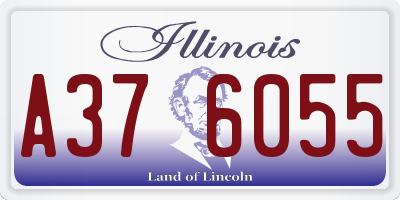 IL license plate A376055