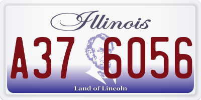 IL license plate A376056