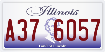 IL license plate A376057