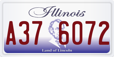 IL license plate A376072