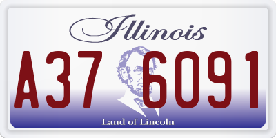 IL license plate A376091