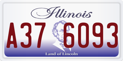 IL license plate A376093
