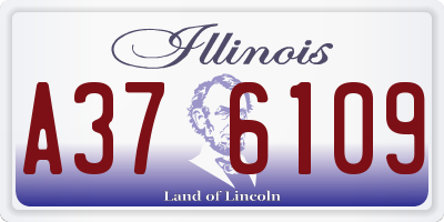 IL license plate A376109