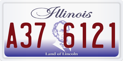 IL license plate A376121
