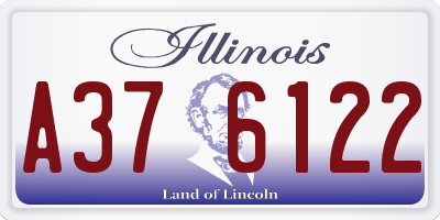 IL license plate A376122