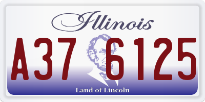 IL license plate A376125