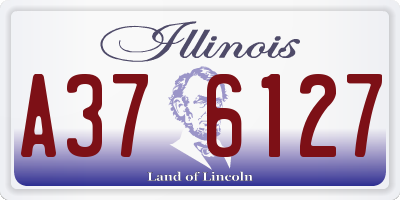 IL license plate A376127