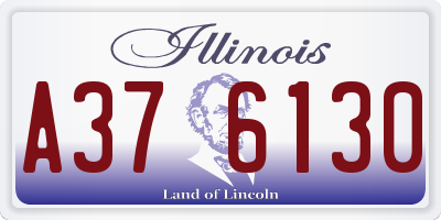 IL license plate A376130