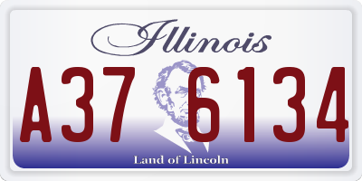 IL license plate A376134