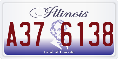 IL license plate A376138