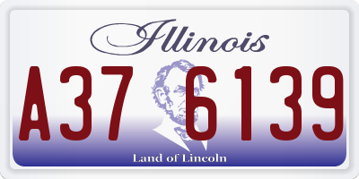 IL license plate A376139
