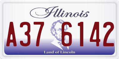 IL license plate A376142