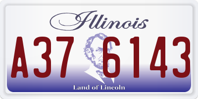 IL license plate A376143