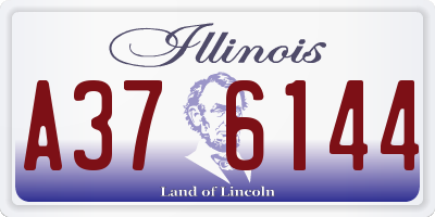 IL license plate A376144