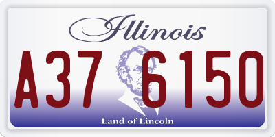 IL license plate A376150