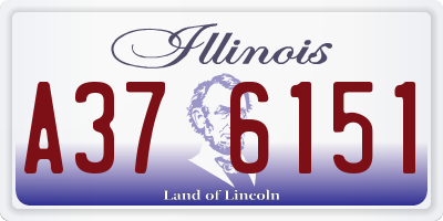 IL license plate A376151