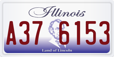 IL license plate A376153