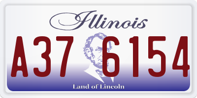 IL license plate A376154