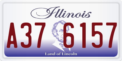 IL license plate A376157