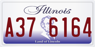 IL license plate A376164
