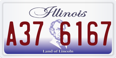 IL license plate A376167