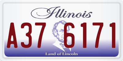 IL license plate A376171