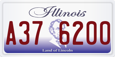 IL license plate A376200