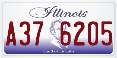 IL license plate A376205