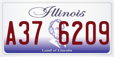 IL license plate A376209