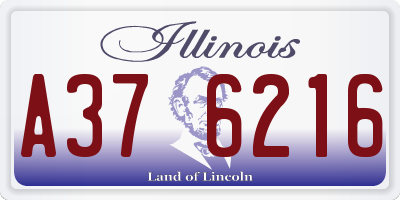 IL license plate A376216