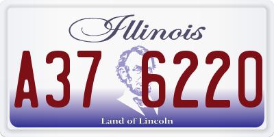 IL license plate A376220